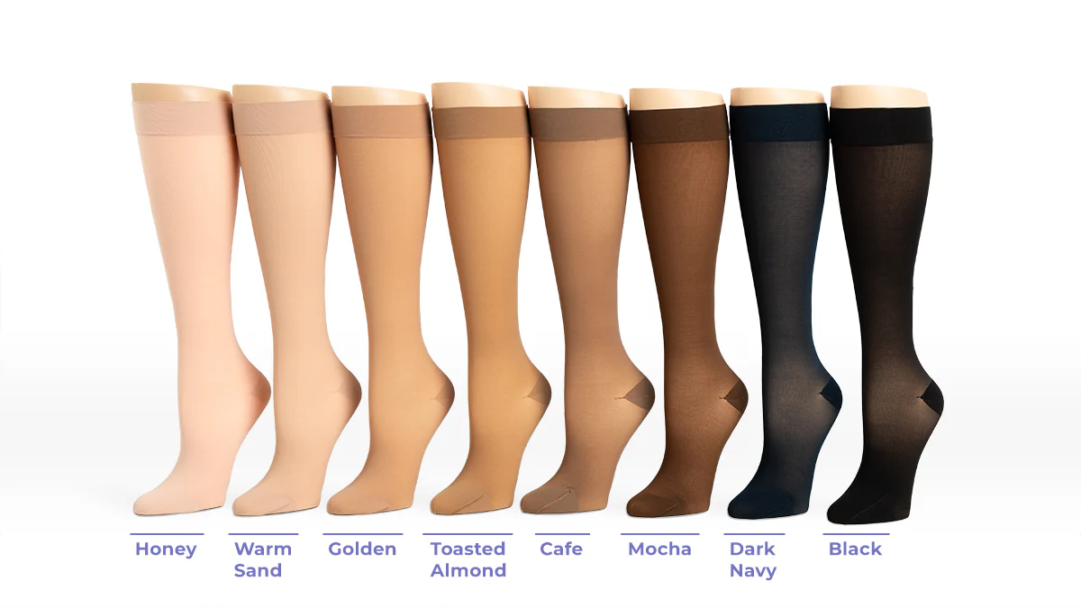 Women's Style Sheer Calf Open-Toe 15-20mmHg - Image 8