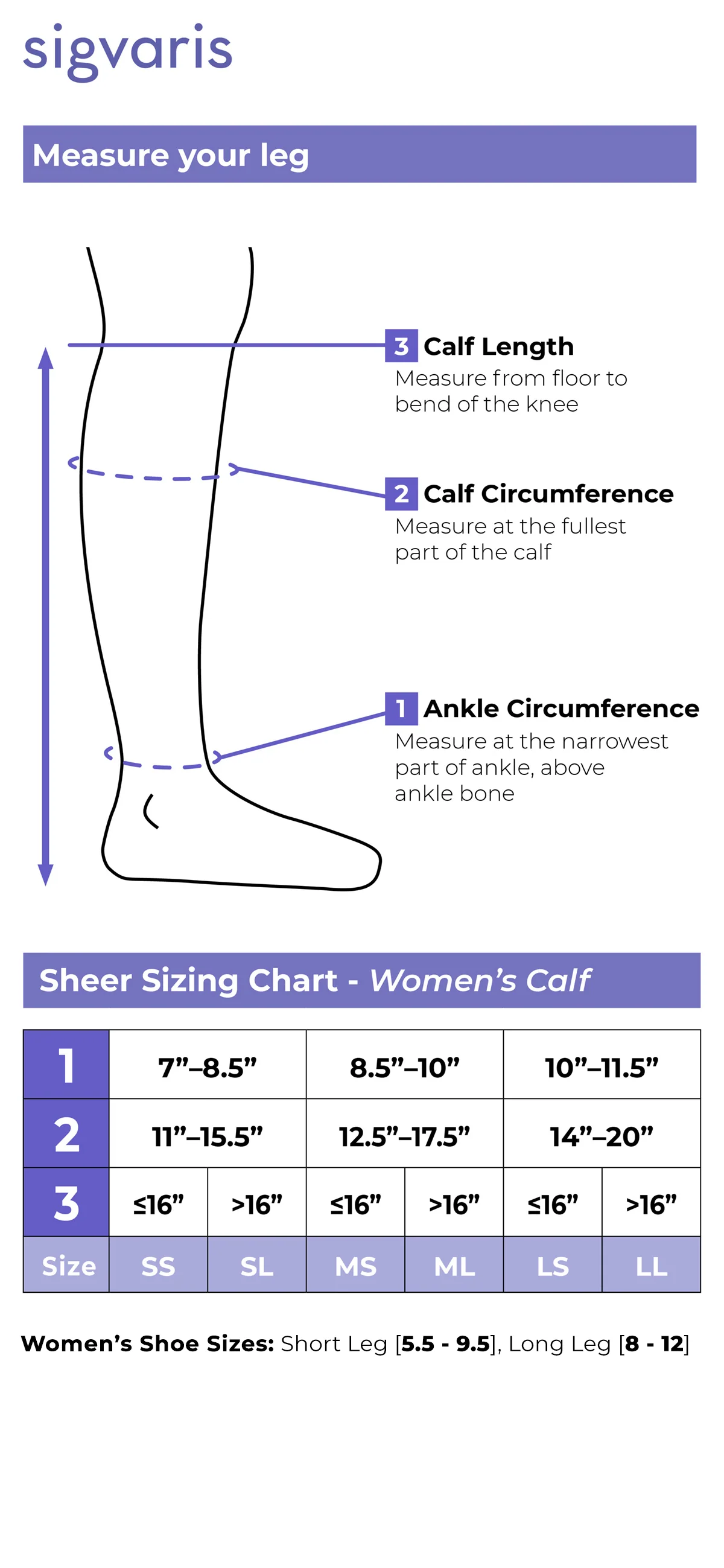 Women's Style Sheer Calf Compression Stockings - Image 12